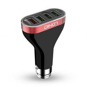 LDNIO 4 USB Port Charger QC2.0 in-Car Charger USB Multi Charger